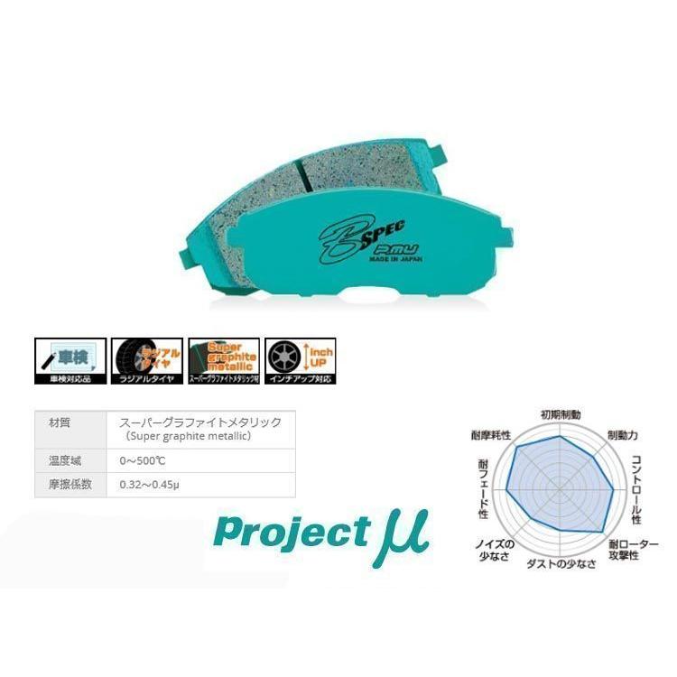 プロジェクトμ [前後1台分set] プリウスα ZVW40, ZVW41用 Projectμ B