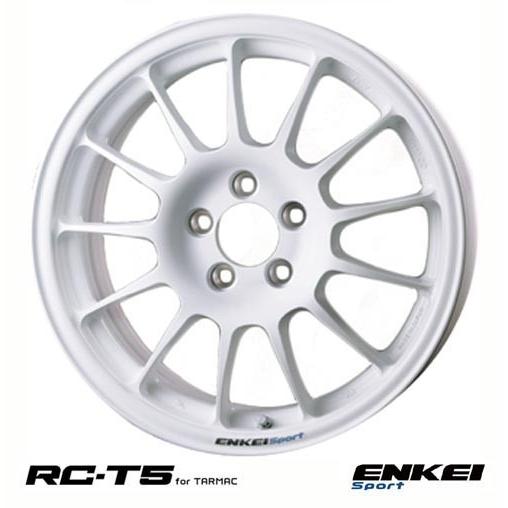 【 ENKEI Sports RC-T5 for TARMAC 】 16インチ 7.5J 5H-114.3 +32 ホワイト 1本 (エンケイ スポーツ 軽量ホイール)｜kazoon