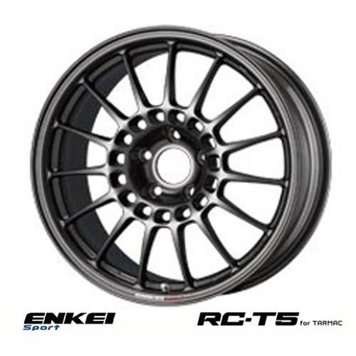 【 ENKEI Sports RC-T5 for TARMAC 】 18インチ 9.0J 5H-114.3 +40 ダークシルバー 1本 (エンケイ スポーツ 軽量ホイール IRS MOTOR SPORT)｜kazoon