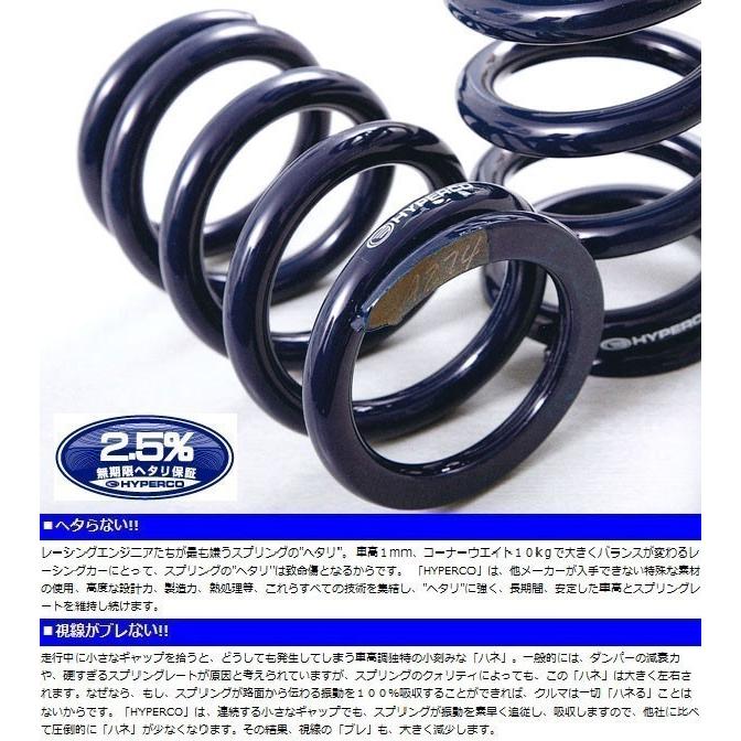 TRD 【 ハイパコ 直巻スプリング 】 2本1セット ID65mm 10inch 500