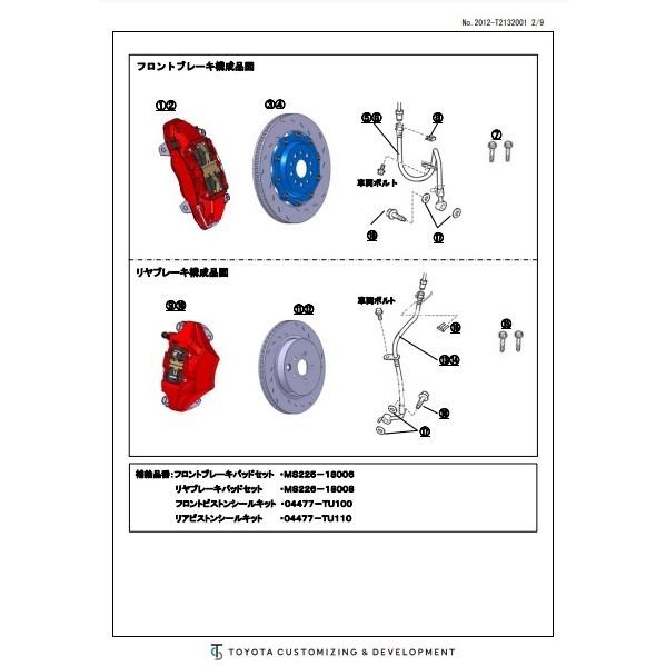 TRD [前後セット] TOYOTA GR86 (ハチロク) ZN8 / FA24 用 GRモノ
