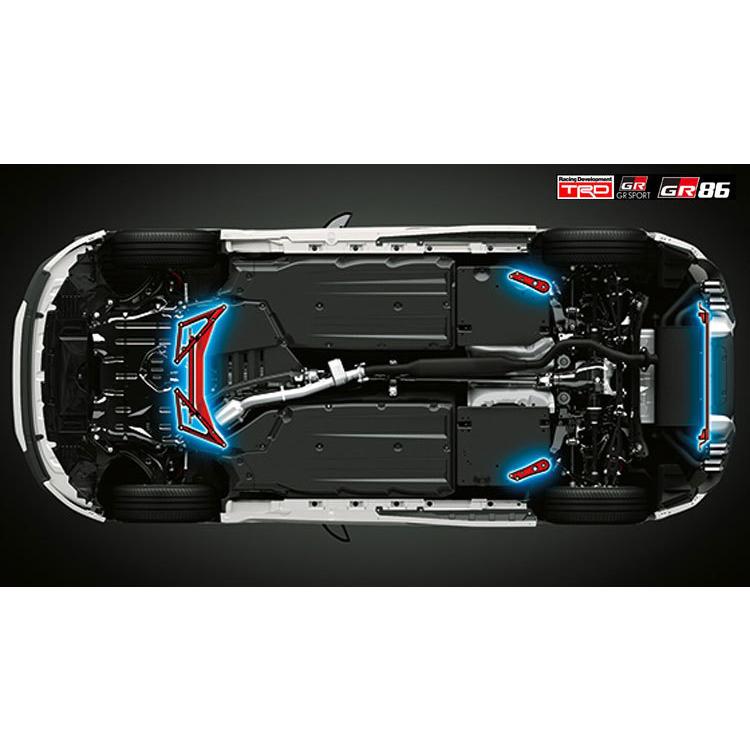 GRパーツ GRメンバーブレースセット GR86用　MT用 TRD TOYOTA GR86 (ハチロク) ZN8 / FA24 用 TRD GRメンバー