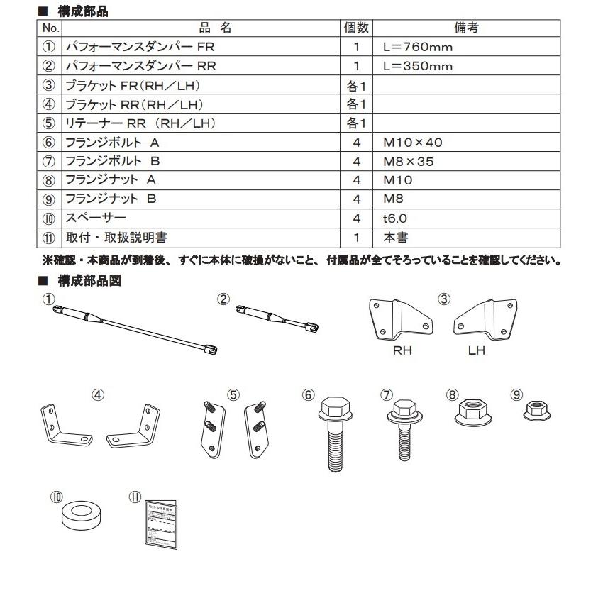 TRD ハリアー 80系 MXUA80, MXUA85 (ガソリン車)用 TRD GR 
