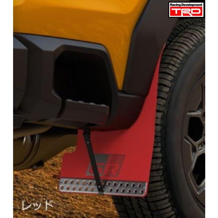 TRD TOYOTA HILUX ハイラックス GUN226 用 GRマッドフラップ (レッド