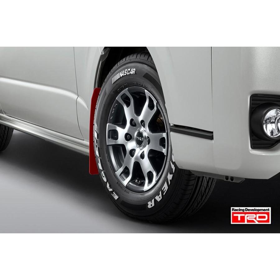 TRD ハイエース 200系 全車用 TRD マッドフラップ (レッド TRD ハイエース 200系 全車用 TRD マッドフラップ (レッド