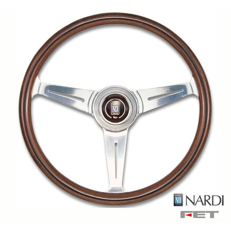 NARDI★ナルディクラシックウッドポリッシュ/N340　34Φ NARDI [ FET CLASSIC WOOD 34φ ] 340mm ウッド＆ポリッシュ