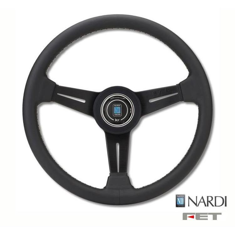 ナルディ36 FET NARDI CLASSIC LEATHER 34φ ] 34mm スムースレザー ブラックレザー