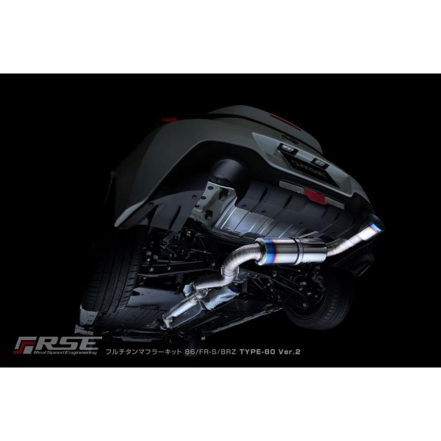 [個人宅発送OK] TOYOTA GR86 ハチロク ZN8 / FA24用 リアルスピードエンジニアリング フルチタンマフラー TYPE ...