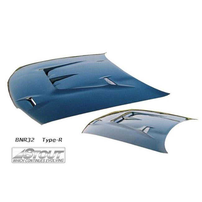 スカイライン GT-R BNR32 用 】 STOUT エアロボンネット Type-R