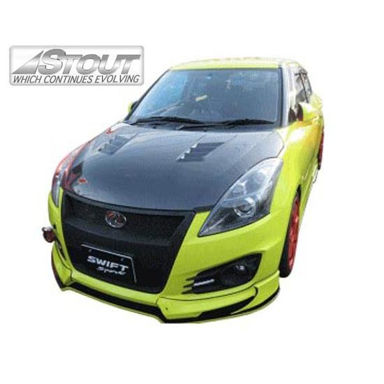 スイフト スポーツ ZC32S 用 】 STOUT エアロボンネット Type-S (綾
