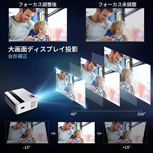 SAMMIX CP600 1080PフルHDプロジェクター 5000Lux 1280 * 720標準解像度 LCD ±15°デジタル台形補正180”大｜kazu-shop｜03