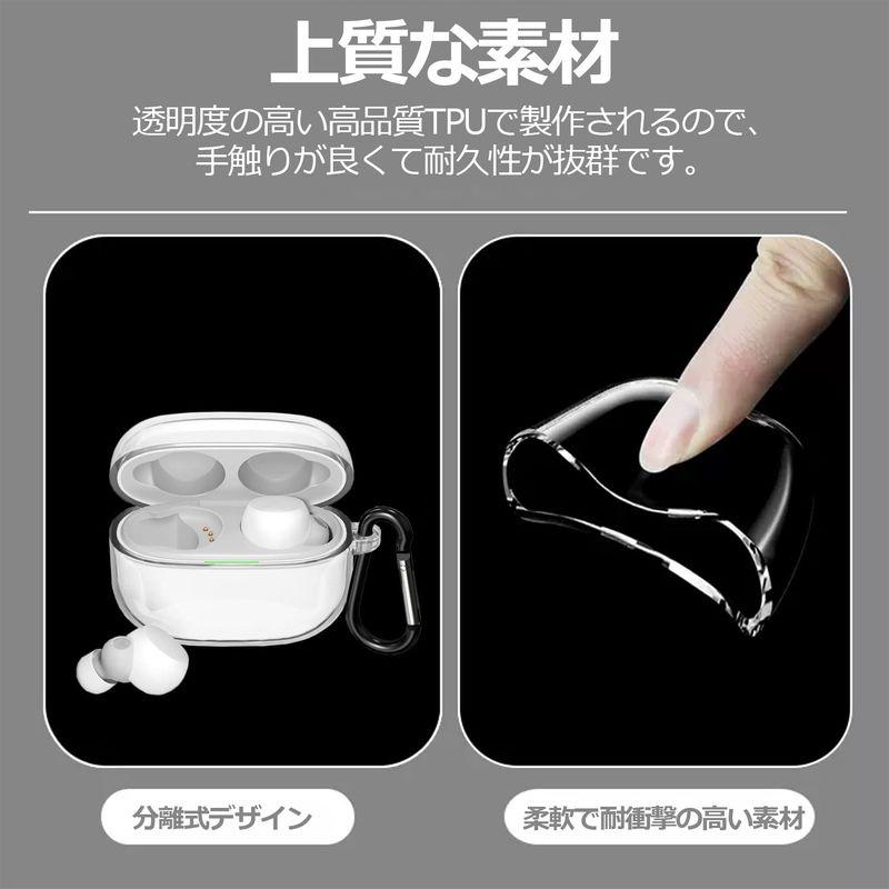 数量は多いYOFITAR for Sony WF-LS900Nケース ケース イヤホン キズ防止 LinkBuds 防水 Sony S TPU素材 L イヤホン、ヘッドホン YOFITAR linkbuds WF-L900 用 ケース クリア 透明