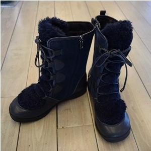 センソユニコtbブーツ未使用23.5size Sensounico（センソユニコ） t.b ティ−ビ− ブーツ ボア ネイビー