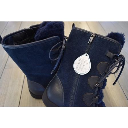 Sensounico（センソユニコ） t.b ティ−ビ− ブーツ ボア ネイビー