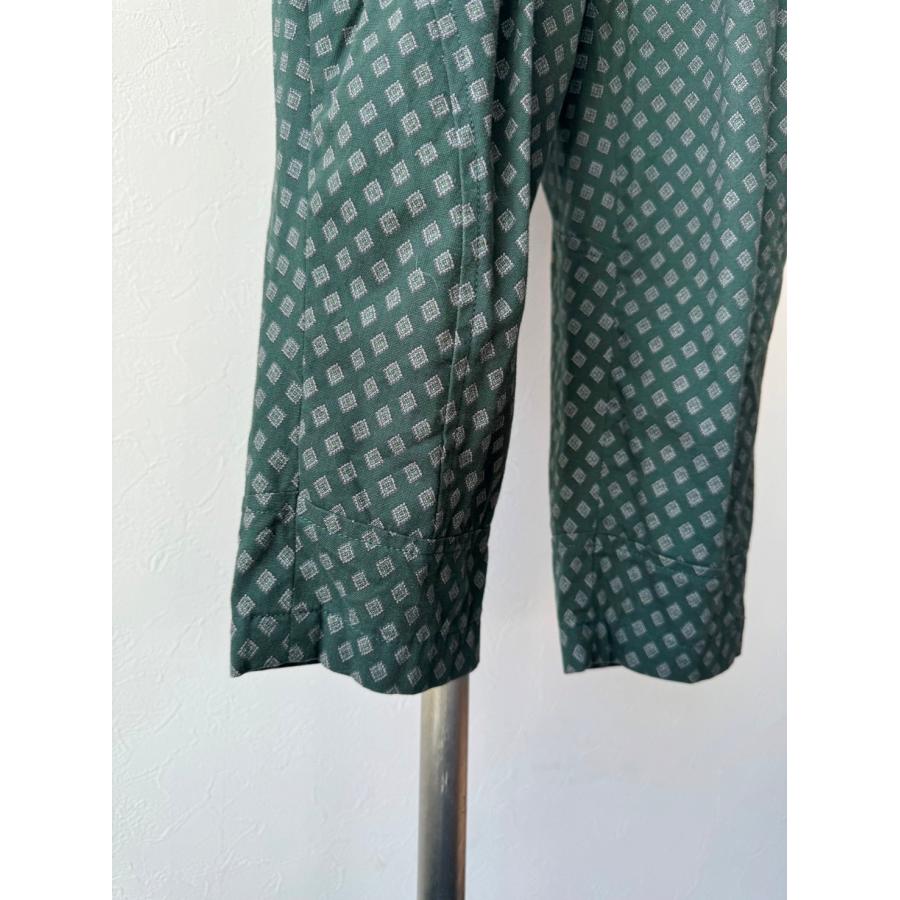 パルティクラール 中古 ボトムス パンツ グリーン 綿 花柄 美品 