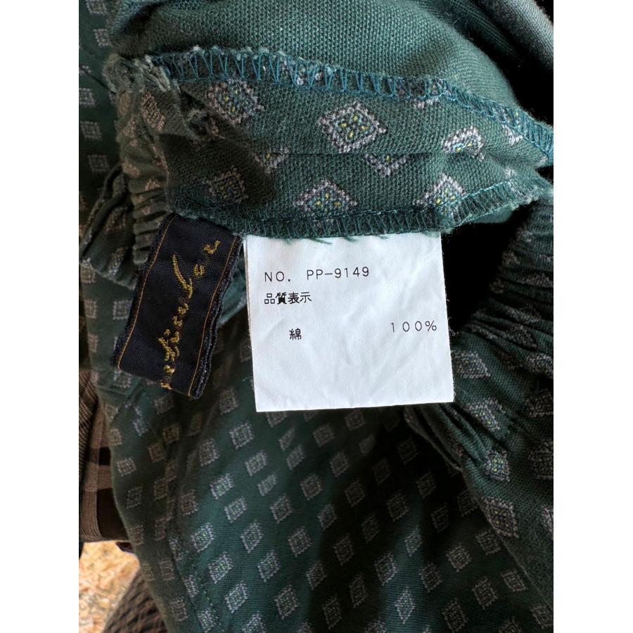 パルティクラール 中古 ボトムス パンツ グリーン 綿 花柄 美品 