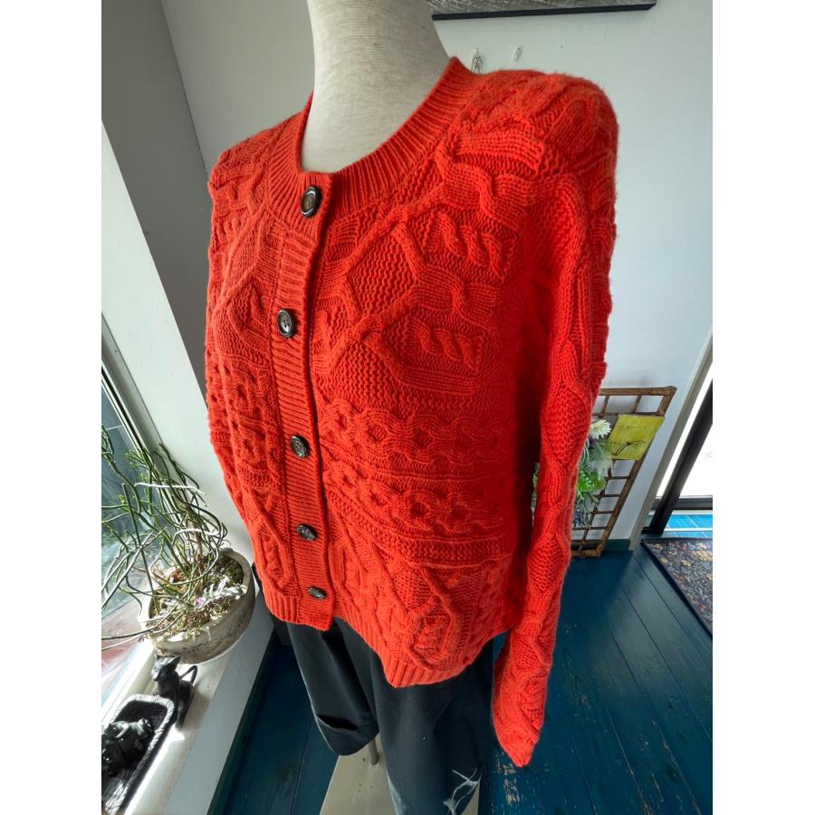 セモア　中古　レディース　トップス　ニット　カーディガン　オレンジ　長袖　美品　 |  | 10