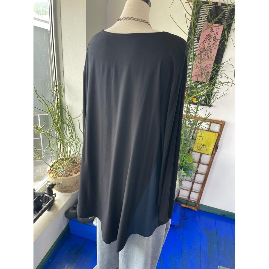 センソユニコ　萌　中古　リサイクル　センソ　レディース　ブラウス　プルオーバー　チュニック丈　黒　美品 | Sensounico | 14