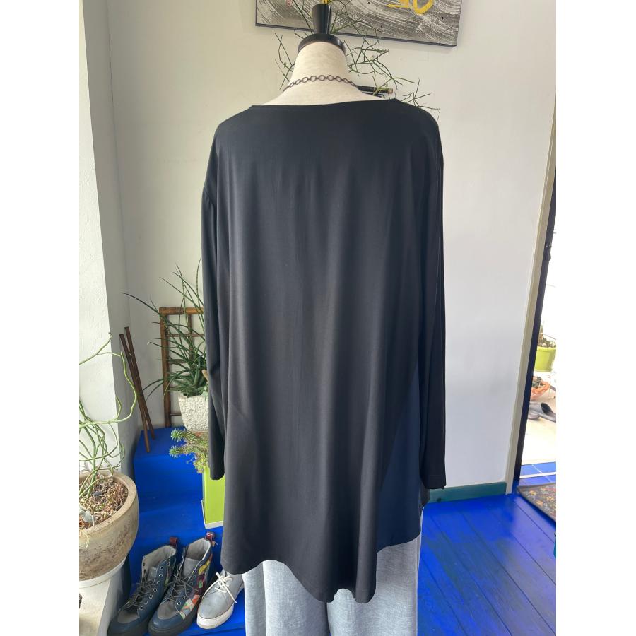 センソユニコ　萌　中古　リサイクル　センソ　レディース　ブラウス　プルオーバー　チュニック丈　黒　美品 | Sensounico | 06