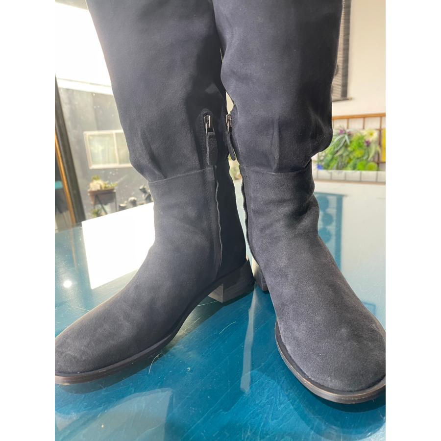 JVAM　中古　リサイクル　靴　ブーツ　ロングブーツ　スエード調　紺　超美品（試し履き程度） |  | 10