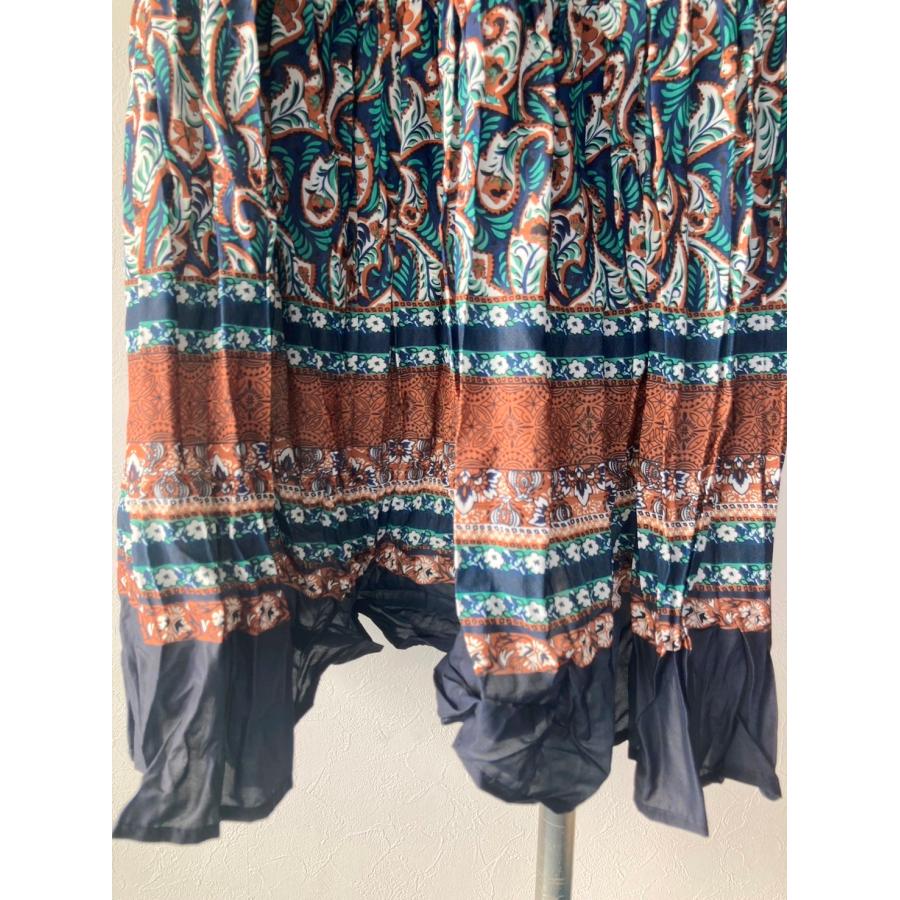 MICALLE MICALLE　レディース　ボトムス　スカート　ロングスカート　ウエストゴム　裏地付き　ペイズリー柄　美品 |  | 13