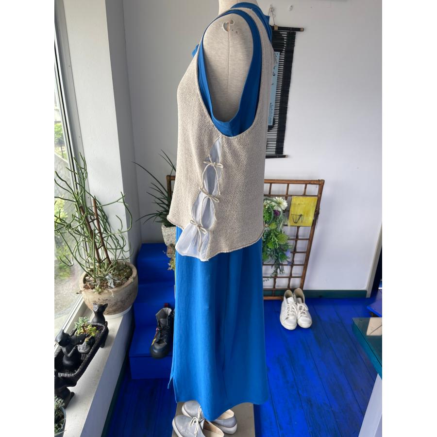 中古　レディース　トップス　ニット　ベスト　ベージュ　メッシュ　美品 |  | 02