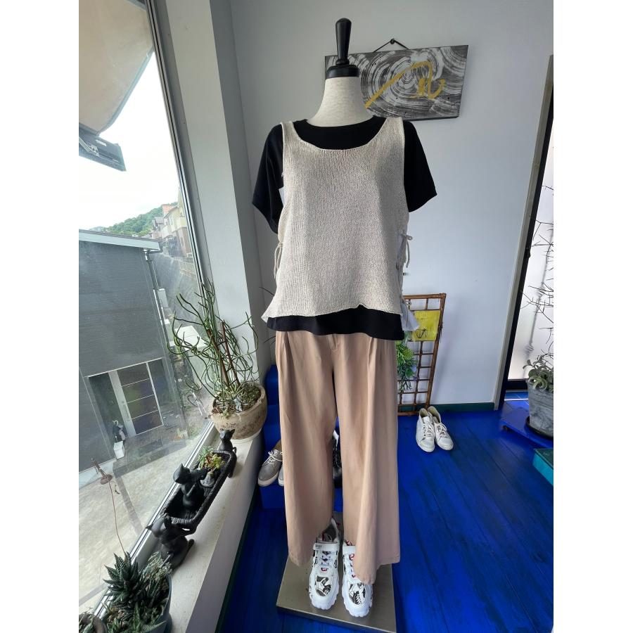 中古　レディース　トップス　ニット　ベスト　ベージュ　メッシュ　美品 |  | 07
