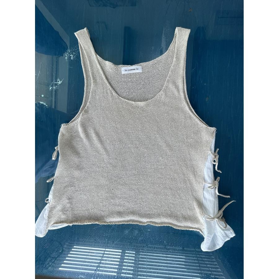 中古　レディース　トップス　ニット　ベスト　ベージュ　メッシュ　美品 |  | 08
