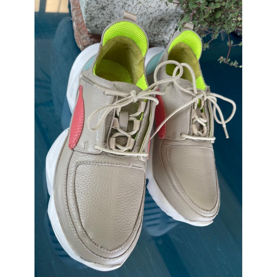 MANA　中古　リサイクル　靴　シューズ　スニーカー　革　24.0cm　試し履き程度　超美品　 |  | 07