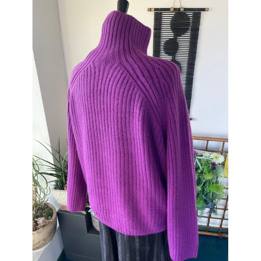 MICALLE MICALLE　中古　レディース　トップス　ニット　紫　長袖　美品 |  | 14
