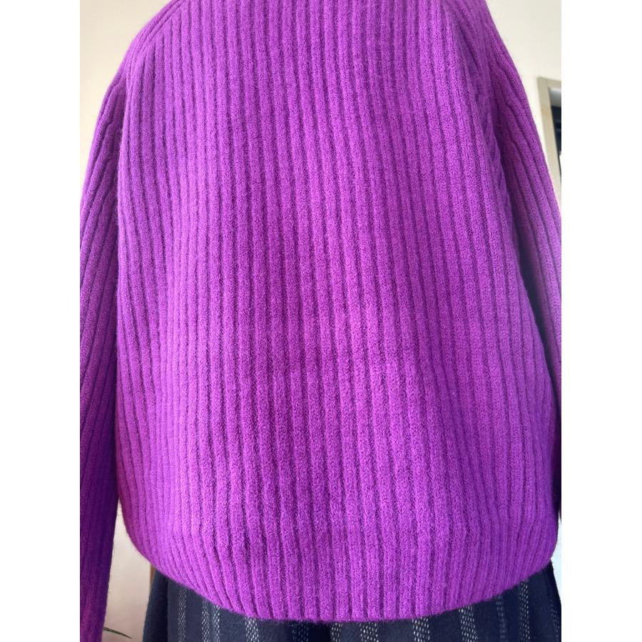 MICALLE MICALLE　中古　レディース　トップス　ニット　紫　長袖　美品 |  | 15