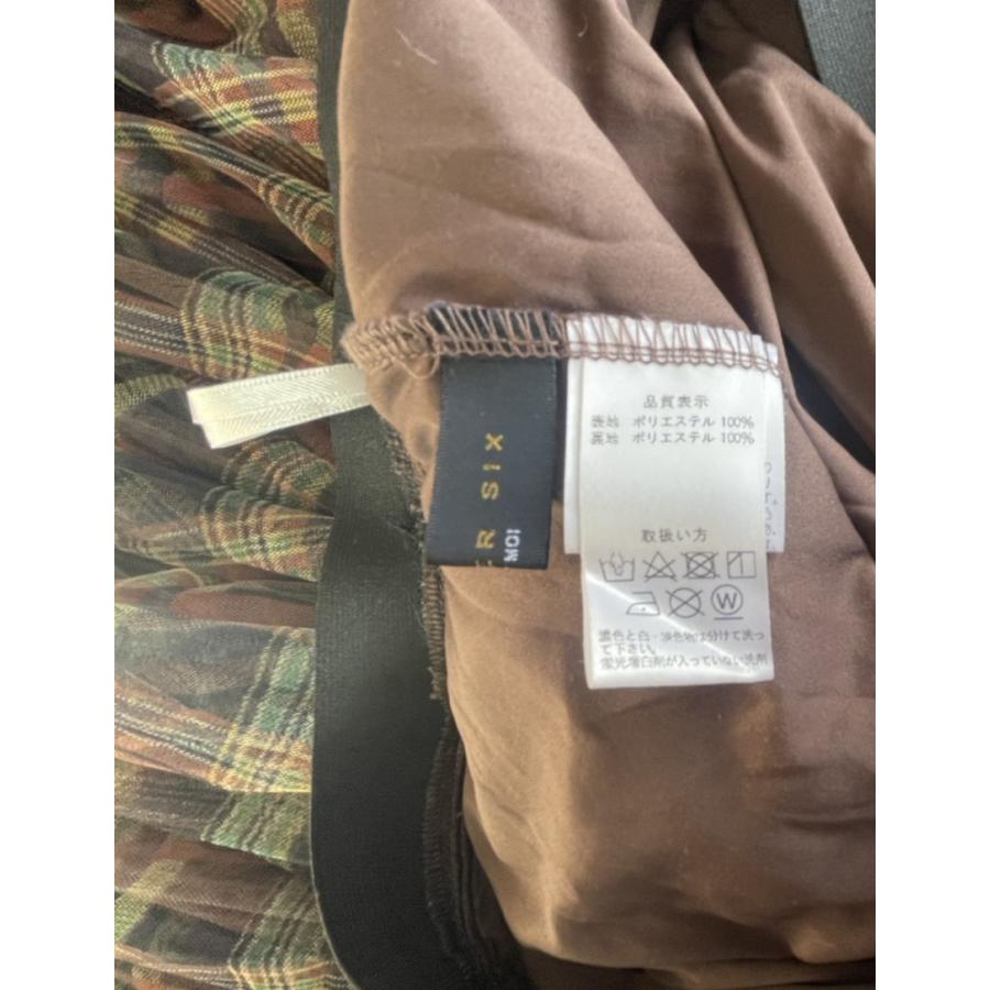 セモア　レディース　ボトムス　スカート　ロングスカート　ウエストゴム　チュール　チェック　美品 |  | 09