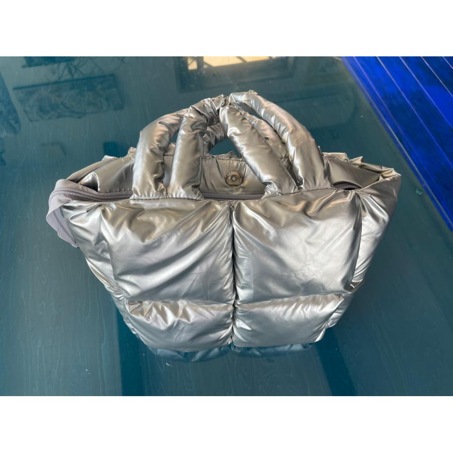 ノーブランド　レディース　雑貨　バッグ　シルバー　トートバッグ　美品 | 