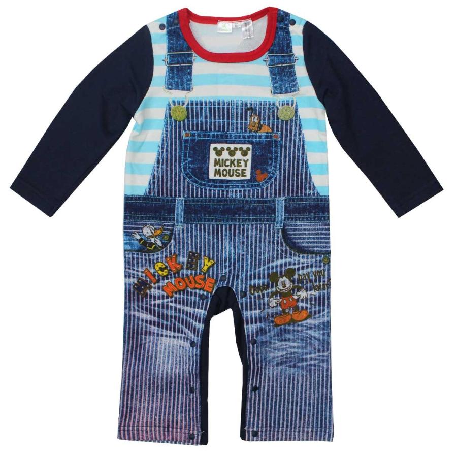 カバーオール ベビー キッズ ディズニー 裏毛 長袖 見せかけ 転写 サロペット 風 サイズ70 80cm ナイスゲットやまちゃん 通販 Yahoo ショッピング