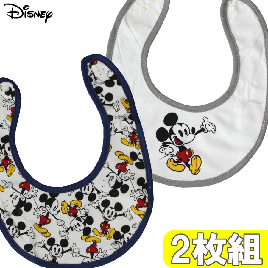 ポイント消化 ベビー男児 ディズニー ミッキー ２枚組スタイ ビブ ホック留め サイズ約17 21cm Ic Ic ナイスゲットやまちゃん 通販 Yahoo ショッピング