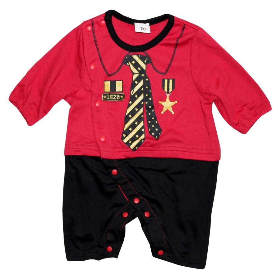 カバーオール ベビー キッズ 長袖 セパレート風 だまし絵 ネクタイ 秋 冬 サイズ70 80cm Ica Ica ナイスゲットやまちゃん 通販 Yahoo ショッピング