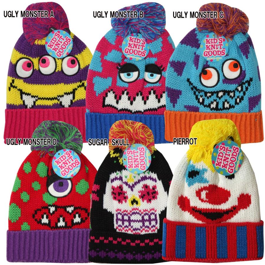 ニット帽子 キッズ ぼんぼん キャップ ハロウィン OK-6208 ニット帽子 キッズ ぼんぼん キャップ ハロウィン OK-6208