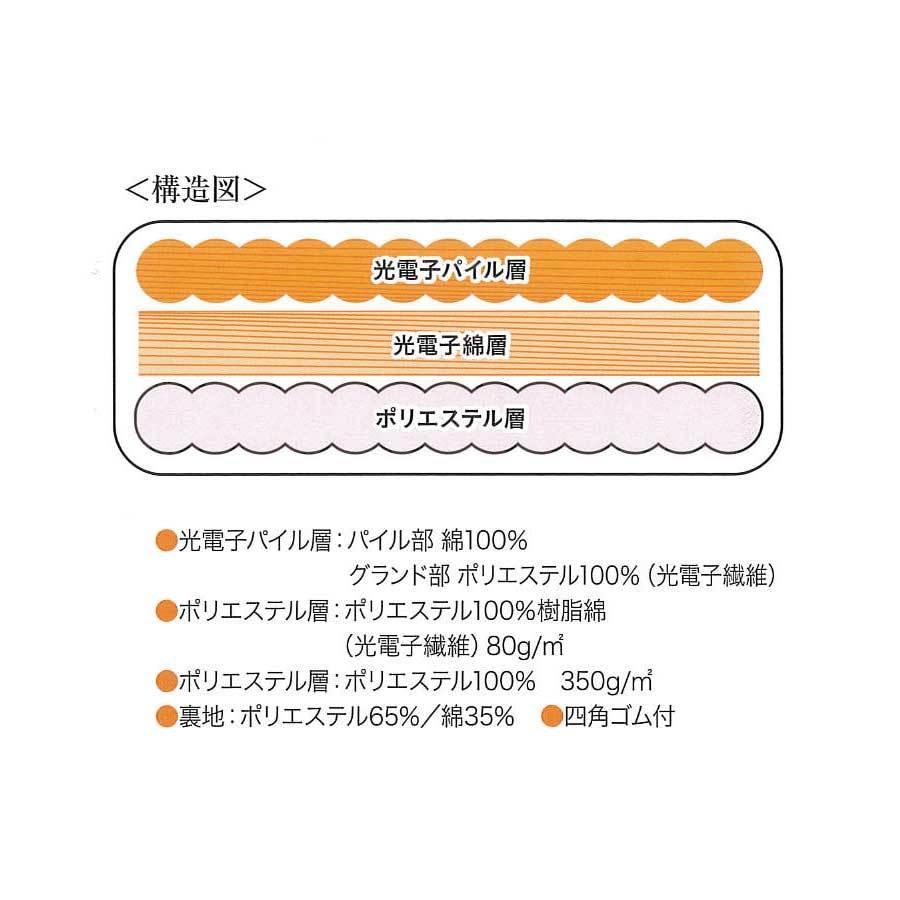 光電子 敷パッド 光電子繊維 パイルパッド 温活 サイズ 光電子 敷パッド 光電子繊維 パイルパッド 温活 サイズ