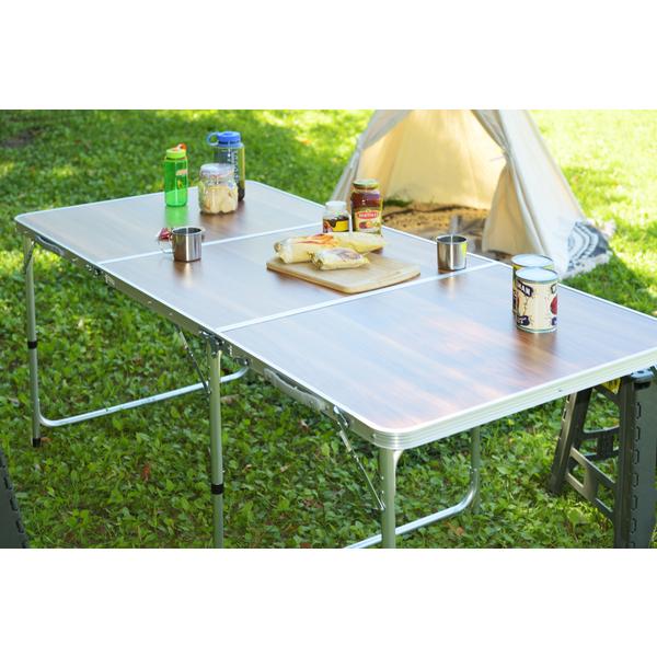 東谷 あずまや ODL-558 フォールディングテーブル ワイド D80 ブラウン