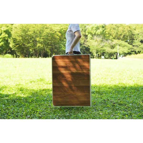 東谷 あずまや ODL-558 フォールディングテーブル ワイド D80 ブラウン