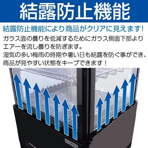 レマコム 4面ガラス冷蔵ショーケース フォーシーズン 卓上・小型 63L