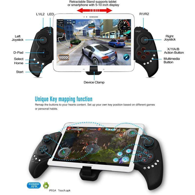 激安先着 Android Ios Pc対応 Pg9023 Zomtop Bluetooth 伸縮性のホルダーを備え ゲームパット ゲームコントローラー その他マウス トラックボール Lospinos Sa Com