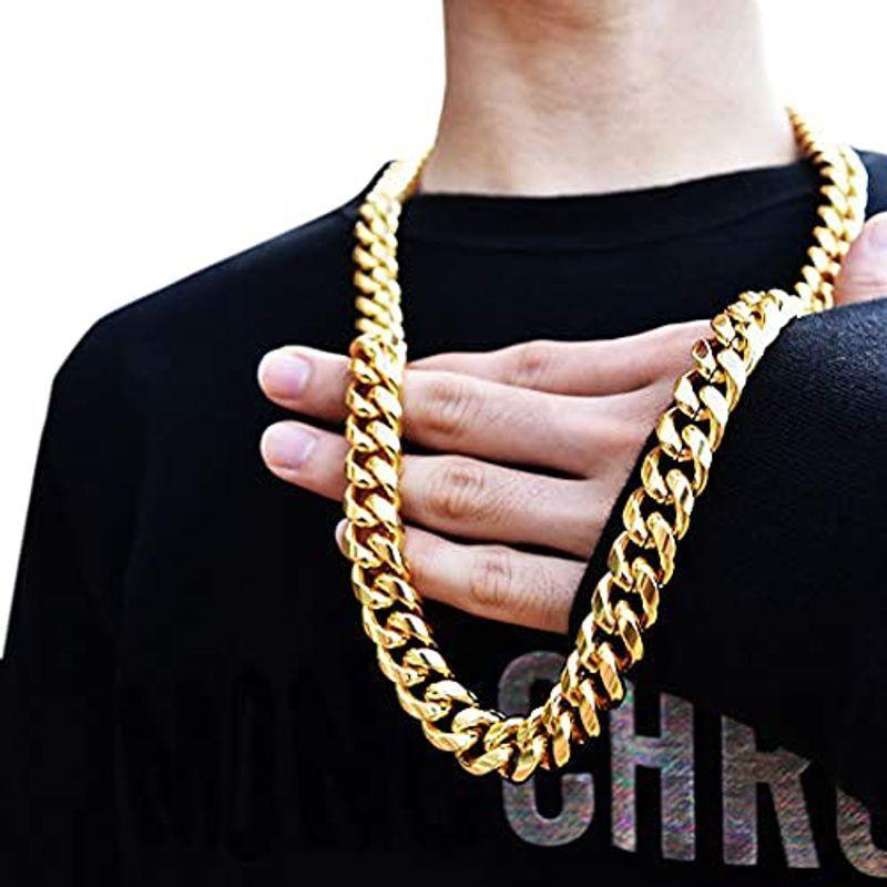 ゴールドチェーン ヒップホップ マイアミキューバン チェーンネックレス W喜平ネックレス メンズ 18k ネックレスチェーン ダブル ゴール Kazux Store 通販 Yahoo ショッピング