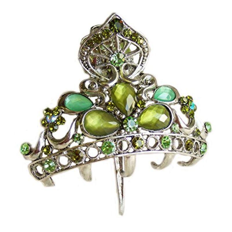 レビュー高評価の商品 ティアラ風 ヘアクリップ 王妃様ヘアアクセサリー ティアラ ヘアクリップ かんざ ヘアアクセ ラインストーン スワロフスキー 髪留め 髪飾り バレッタ Www Gatorheatandair Com