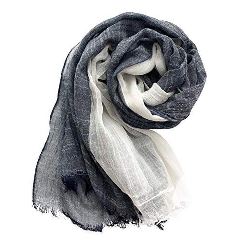 ストール メンズ 大判 スカーフ 薄手 綿 ガーゼ マフラー 爽やか 春 夏 日焼け止めストール Uvカット 冷房対策 ショール 男性用 ロ Kazux Store 通販 Yahoo ショッピング