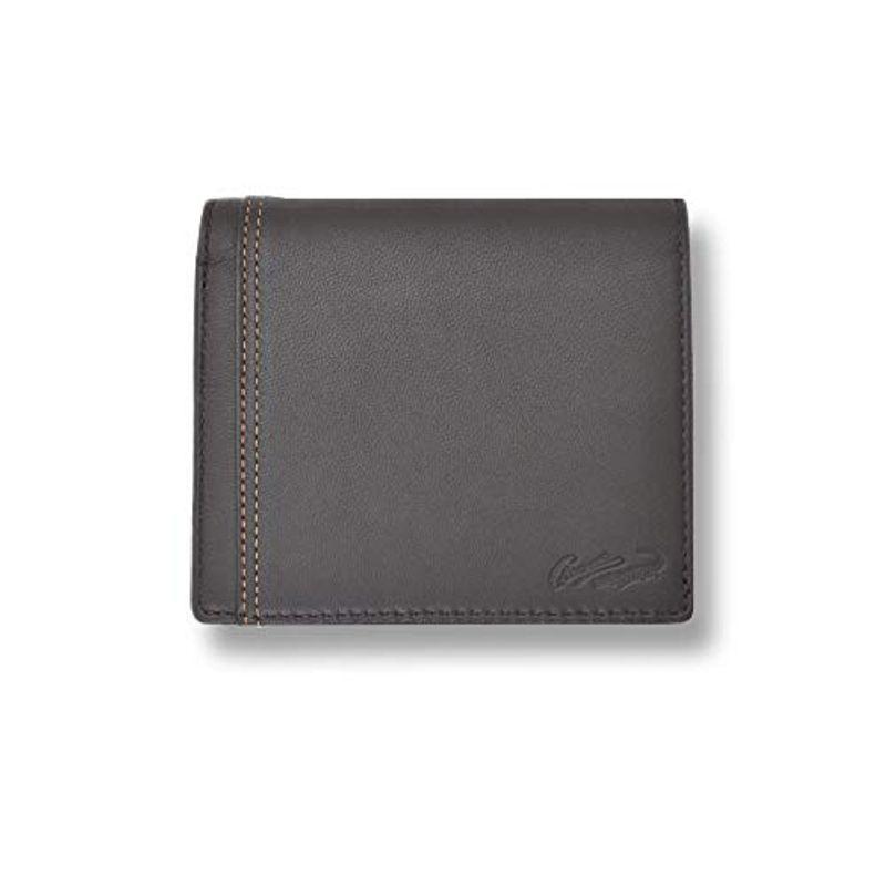 2021年春の クロコダイル CROCODILE 全3色 ウォレット (チョコ) 財布(81cr63) ボックス型小銭入れ付き 二つ折り その他財布