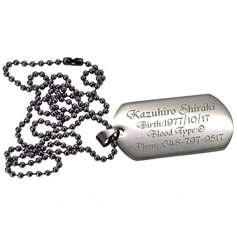 大きい ドッグタグ 認識票 Lサイズ ステンレス オリジナル 刻印 ペンダント ネックレス 自衛隊 米軍 ミリタリー ギフト Kazux Store 通販 Yahoo ショッピング