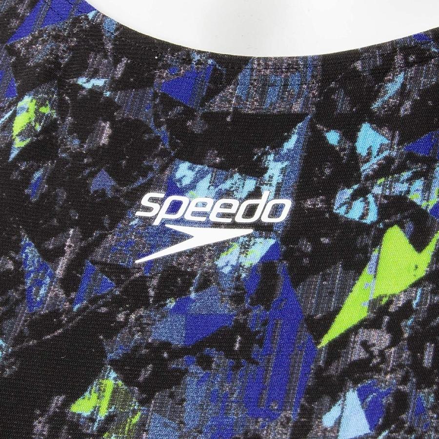 Speedo(スピード) フィットネス水着 レディース スーツ ミクロクリスタル ルースン プール 水泳 トレーニング SFW02057 ブルー BL｜kazvshop｜05