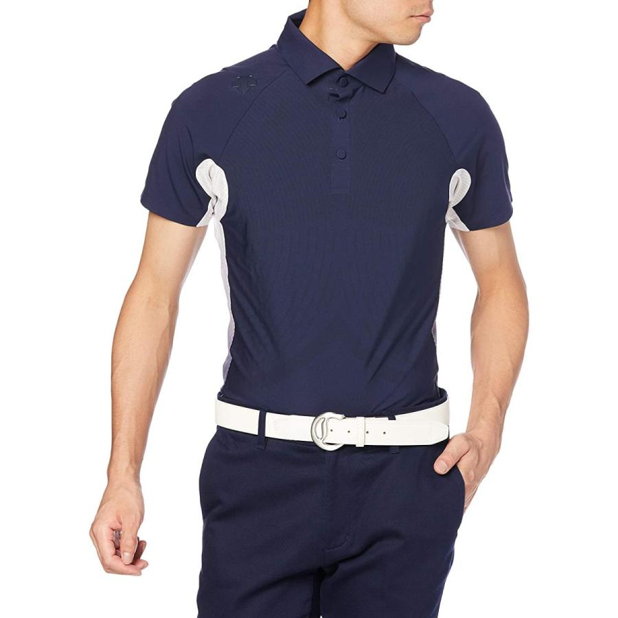 デサントゴルフ 半袖シャツ Dgmpja00 メンズ Nv00 ネイビー 日本 半袖シャツ メンズ Shop 日本 Kazv 日本サイズm相当 M 激安販促品