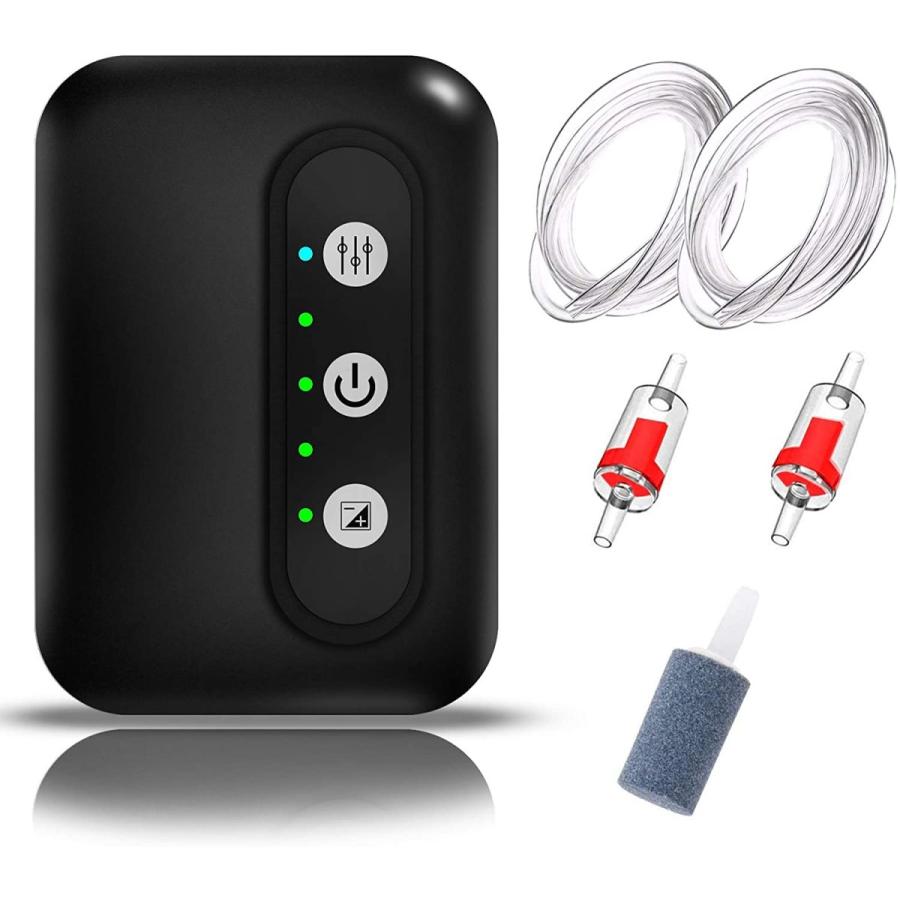 Qishuo 小型 Usb 酸素 ぶくぶく ポンプ 携帯 充電式 防水 エアーポンプ 釣り アジ 鮎 生き餌 ブクブク エアー 泳がせ釣り ハゼ釣り